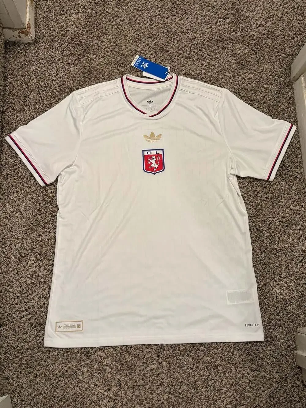 Adidas Olympique Lyonnais 75th Anniversary Special Edition Jersey JL9623